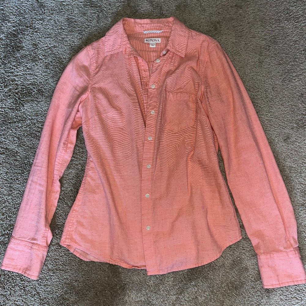 Merona Long Sleeve Button Down Size XS
